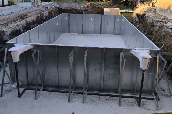 Έργα κατασκευής πισίνας Προκάτ με Σκίμμερ, ΠΙΣΙΝΑ ΠΡΟΚΑΤ ΜΕ ΣΚΙΜΜΕΡ ΣΤΗΝ ΠΑΤΜΟ - ΕΡΓΟ 77