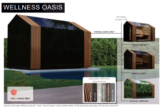 ΝΝ  Σάουνα με επένδυση καθρέπτη, WELLNESS OASIS