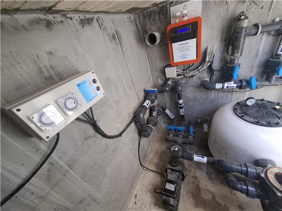 Πισίνα Προκάτ με Υπερχείλιση Καταρράκτη στην Τήνο - Έργο 17 11