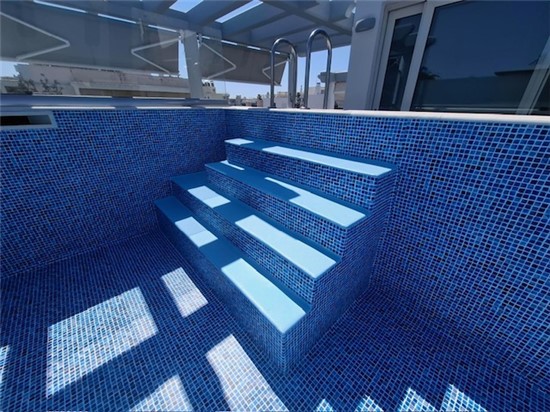 Πισίνα μπετόν με σκίμμερ και Liner Ψηφίδα  4