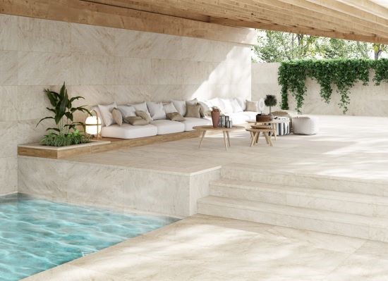 Πλακάκια πισίνας και δαπέδου GRESMANC, Beige Stone