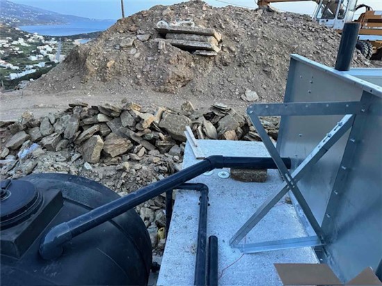 Πισίνα Προκάτ με Υπερχείλιση Καταρράκτη στην Άνδρο - Έργο 16 15