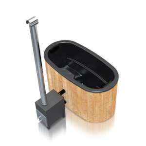 Εξωτερικό Hot Tub με ξύλα από fiberglass, οβάλ για 2 άτομα 5