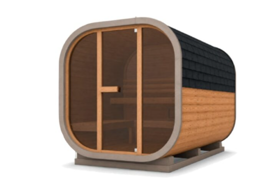 CUBE THERMO WOOD CAPPUCCINO ΜΕ ΚΑΦΕ ΓΥΑΛΙ - Cube 220
