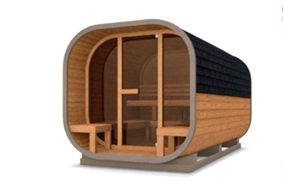 CUBE THERMO WOOD CAPPUCCINO ΜΕ ΚΑΦΕ ΓΥΑΛΙ - Cube 260
