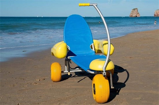 Αναπηρικό καροτσάκι παραλίας - Μοντέλο Bluebeach