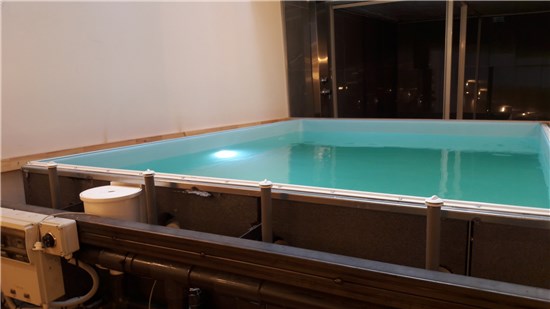 Πισίνα προκάτ με σκίμμερ και υδρομασάζ εσωτερική σε ξενοδοχείο στα Ιωάννινα - Έργο 32 4