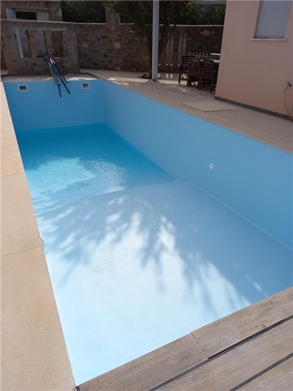 Τοποθέτηση liner σε υπάρχουσα πισίνα μπετόν με σκίμμερ στην Σύρο - Έργο 2 7