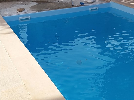 Τοποθέτηση liner σε υπάρχουσα πισίνα μπετόν με σκίμμερ στην Σύρο - Έργο 2 5