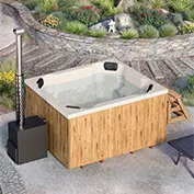 Για 8 άτομα Hot Tub με καύση ξύλου 