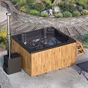 Για 8 άτομα Hot Tub με καύση ξύλου 