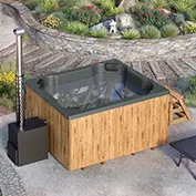Για 8 άτομα Hot Tub με καύση ξύλου 