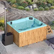 Για 8 άτομα Hot Tub με καύση ξύλου 
